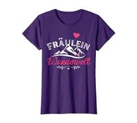 Hiking, Mountain Hiking, Fräulein Wandervoll T-Shirt, Damen, Violett, XXL