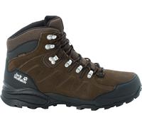 Hikingschuh JACK WOLFSKIN "REFUGIO TEXAPORE MID M", Herren, Gr. UK 6,5 - EU 40, Normalschaft, braun (braunphantom), Obermaterial: Leder. Obermaterial 2: Textilmaterial. Futter: Polyester, Schuhe (8912