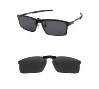 HILEEN Polarisierte Sonnenbrille zum Anklippen für Oakley Base Plane OX3232, 54 mm, für Damen und Herren, UV-Schutz, Schwarz