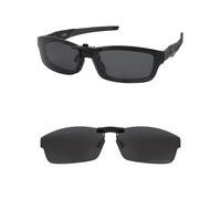 HILEEN Polarisierte Sonnenbrille zum Anklippen für Oakley Crosslink OX8027 53-17 für Herren und Damen, UV-Schutz, Schwarz