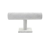 Hileyu Armbandständer Display,Samt-Haargummi-Organizer,Samt Schmuckständer-Schmuck Display Halter für Armbänder und Uhren,Armreif Uhrenhalter Organizer,Armband Aufbewahrungsregal Gray