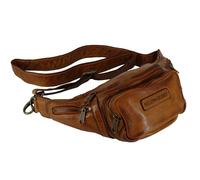 Hill Burry Bauchtasche für Damen Herren Gürteltasche Hüfttasche Outdoor Handytasche Sport Laufgürtel Umhängetasche Geldgürtel für Wandern Fahrrad Reisen (Waschleder braun)