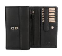 Hill Burry Damen Geldbörse Portemonnaie echt naturgegerbt Leder | viel Stauraum | Scheinfach | Münzfach| Brieftasche | Geldbeutel | Wallet | RFID Schutz