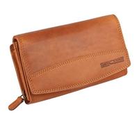 Hill Burry Geldbörse Damen Unisex Herren Portemonnaie echt naturgegerbt Leder | viel Stauraum | Scheinfach | Münzfach| Brieftasche | Geldbeutel | Wallet | RFID Schutz Brown