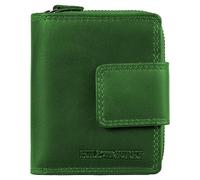 Hill Burry Geldbörse - Unisex | Echtes Leder | Robuste Verarbeitung und hervorragendes Handling | Professionelles Portemonnaie | Viele Fächer 5026 Green