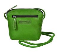 Hill Burry • Kleine Damen Umhängetasche aus Leder HB3199 (Grün)