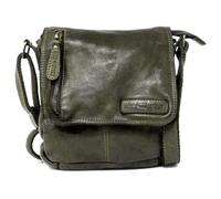 Hill Burry • Unisex Umhängetasche aus Leder HB6212 (Militärgrün)