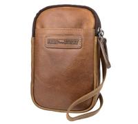 Hill Burry ZAKATTE Unisex kleine Umhängetasche aus Leder HB15088 (Cognac)