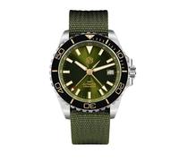 HILLEO San Martin SN0136 Emaille Zifferblatt NH34 Edelstahl Taucher GMT Uhr Automatische Mechanische Saphir Luxus Herrenuhren, V 1, Classic