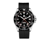 HILLEO San Martin SN0136 Emaille Zifferblatt NH34 Edelstahl Taucher GMT Uhr Automatische Mechanische Saphir Luxus Herrenuhren, V 3, Classic