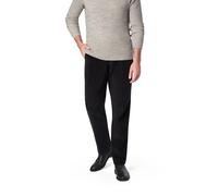 HILTL Bundfaltenhose Herren Regular Fit Cord schwarz, 54