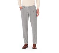 HILTL Bundfaltenhose Herren Slim Fit Cord grau, 26