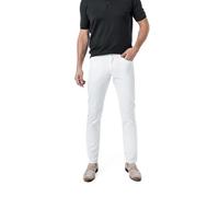HILTL Hose Herren Slim Fit Baumwolle weiß, 38/32