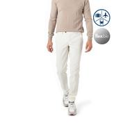 HILTL Hose Herren Slim Fit Mikrofaser weiß, 46