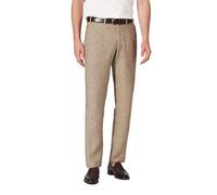 Hiltl Leinenhose Herren Parma I Regular Fit, Premium Leinen Chino aus 100% Leinen, atmungsaktive Sommerhose Herren für Business Casual und Freizeit, Hellbraun, 56