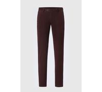 HILTL Trento Slim Fit Chino Bordeauxrot, Einfarbig