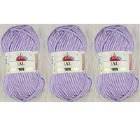 Himalaya Dolphin Baby Strickgarn, 3 Knäuel, 395 Meter, 3 x 100 g, super sperriges Babydeckengarn (80305)