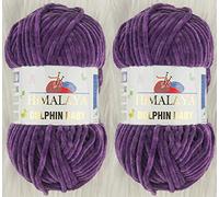 Himalaya 80340 Strickgarn, Delfin-Baby-Garn, 2 Knäuel, 260 m, 2 x 100 g, super sperriges Babydeckengarn
