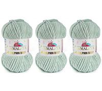 Himalaya Dolphin Baby Strickgarn, 3 Knäuel, 395 Meter, 3 x 100 g, super sperriges Babydeckengarn (80347)