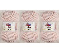 Himalaya Dolphin Baby Strickgarn, 3 Knäuel, 395 Meter, 3 x 100 g, super sperriges Babydeckengarn (80353)