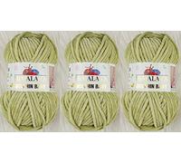 Himalaya Dolphin Baby Strickgarn, 3 Knäuel, 395 Meter, 3 x 100 g, super sperriges Babydeckengarn (80359)