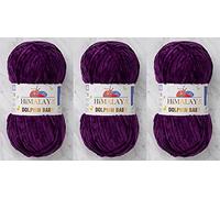 Himalaya Delphin Baby Garn, 3 Stück, 395 Meter, 3 x 100 g, super sperriges Babydeckengarn (80328)
