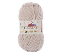 Himalaya Delphin Baby Garn 5 Stück 5x100 Gramm Baby Wolle 500 Gramm (17,63 oz) Wolle Super Bulky Baby Decke Garn 655 Yds (600m) Samtgarn, Himalaya Garn, Babygarn, Häkelgarn Samtgarn (80342)