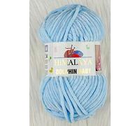 Himalaya Delphin Baby Garn 5 Stück 5x100 Gramm Baby Wolle 500 Gramm (17,63 oz) Wolle Super Bulky Baby Decke Garn 655 Yds (600m) Samtgarn, Himalaya Garn, Babygarn, Häkelgarn Samtgarn (80306)