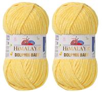 Himalaya Delphin Baby Garn, Strickgarn, 2 Knäuel, 264 Meter, 2 x 100 g, sehr sperrig 80313