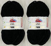Himalaya Delphin Baby Strickgarn, 2 Knäuel, 2 Knäuel, 2 x 100 g, super sperrig, Babydecken-Garn (80311)