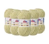 Himalaya Dolphin Baby Chenille-Garn, 100 % Polyester, je Knäuel 100 g, 120 m, 6: Super Bulky, Grün 80359, 5 Knäuel