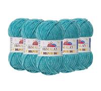 Himalaya Dolphin Baby Chenille-Garn, 100 % Polyester, jeder Knäuel 100 g, 120 m, 6: super sperrig, grün - 80354