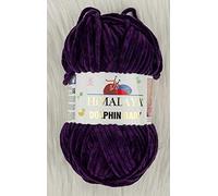 Himalaya Dolphin Baby Garn 5 Stück 5x100 Gramm, Babywolle, 500 Gramm Wolle super sperrig, Babydeckengarn 600 m Samtgarn, Himalaya-Garn, Babygarn, Häkelgarn Samtgarn (80328)