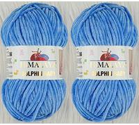 Himalaya Dolphin Baby-Strickgarn, 2 Knäuel, 260 m, 2 x 100 g, super sperriges Babydeckengarn (80327)