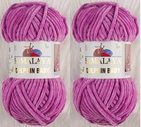 Himalaya Dolphin Baby-Strickgarn, 2 Knäuel, 260 m, 2 x 100 g, super sperriges Babydeckengarn (80356)