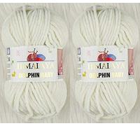 Himalaya Dolphin Baby Strickgarn, 2 Knäuel, 260 Meter, 2 x 100 g, super sperriges Babydeckengarn (80308)