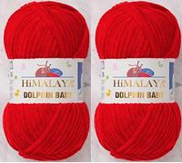 Himalaya Dolphin Baby Strickgarn, 2 Knäuel, 260 Meter, 2 x 100 g, super sperriges Babydeckengarn (80318)