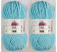 Himalaya Dolphin Baby Strickgarn, 2 Knäuel, 260 Meter, 2 x 100 g, super sperriges Babydeckengarn (80335)