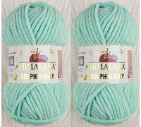 Himalaya Dolphin Baby Strickgarn, 2 Knäuel, 260 Meter, 2 x 100 g, super sperriges Babydeckengarn (80345)