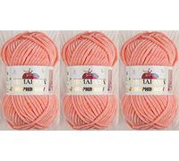 Himalaya Dolphin Baby Strickgarn, 3 Knäuel, 395 Meter, 3 x 100 g, super sperriges Babydeckengarn (80323)