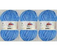 Himalaya Dolphin Baby Strickgarn, 3 Knäuel, 395 Meter, 3 x 100 g, super sperriges Babydeckengarn (80327)