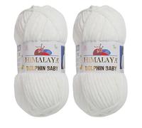 Himalaya Dolphin Baby Strickgarn, 3 Knäuel, 395 Meter, 3 x 100 g, super sperriges Babydeckengarn (80333)