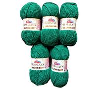 Himalaya Dolphin Strickgarn, 5 x 100 g, Babygarn, 500 g Garn Super Bulky, 600 m