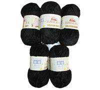 Himalaya Dolphin Strickgarn, 5 x 100 g, Babygarn, 500 g Garn Super Bulky, 600 m