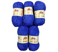 Himalaya Dolphin Strickgarn, 5 x 100 g, Babygarn, 500 g Garn Super Bulky, 600 m