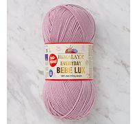 Himalaya »Everyday Bebe Lux Strickgarn 100% Antipil« Häkelwolle, 250 m (Einzel-Pack, 1-St., Wolle), Superbauschiges Chenille Garn, 70451 Blasspink