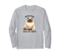 Himalaya-Katze Majestätisches Flauschiges Zitat für Haustiere Langarmshirt