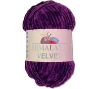 Himalaya Velvet Dolphin Wolle 100 g 40 Farben zur Auswahl Chenille Strickgarn Flauschgarn Glanz Accessoire Kleidung Decken