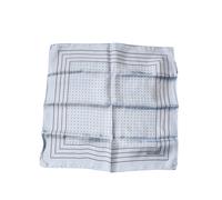 Himmelblauer gepunkteter quadratischer Taschentuchschal Einheitsgröße