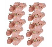 HIMRY 10 Paar | Naturholz Schuheleisten Schuhspanner Schuhdehner, Schuhspanner aus Holz, mit Griffknopf, geteilte und einstellbare Vorderblatt, Gr. 45 / Gr. 46, Gr. 45, Gr. 46, KXB6000-45-10P